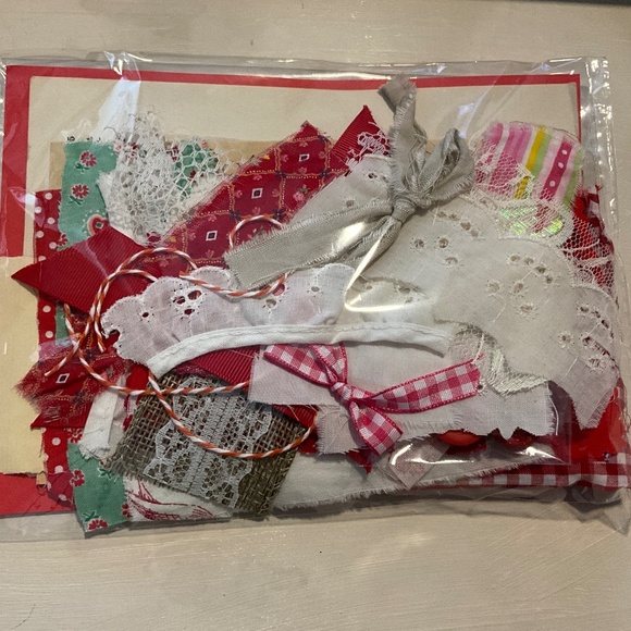 SLOW STITCHING KIT, JUNK JOURNAL, SCRAPBOOKING SUPPLIES & SNIPPET, OVER … - Picture 3 of 5